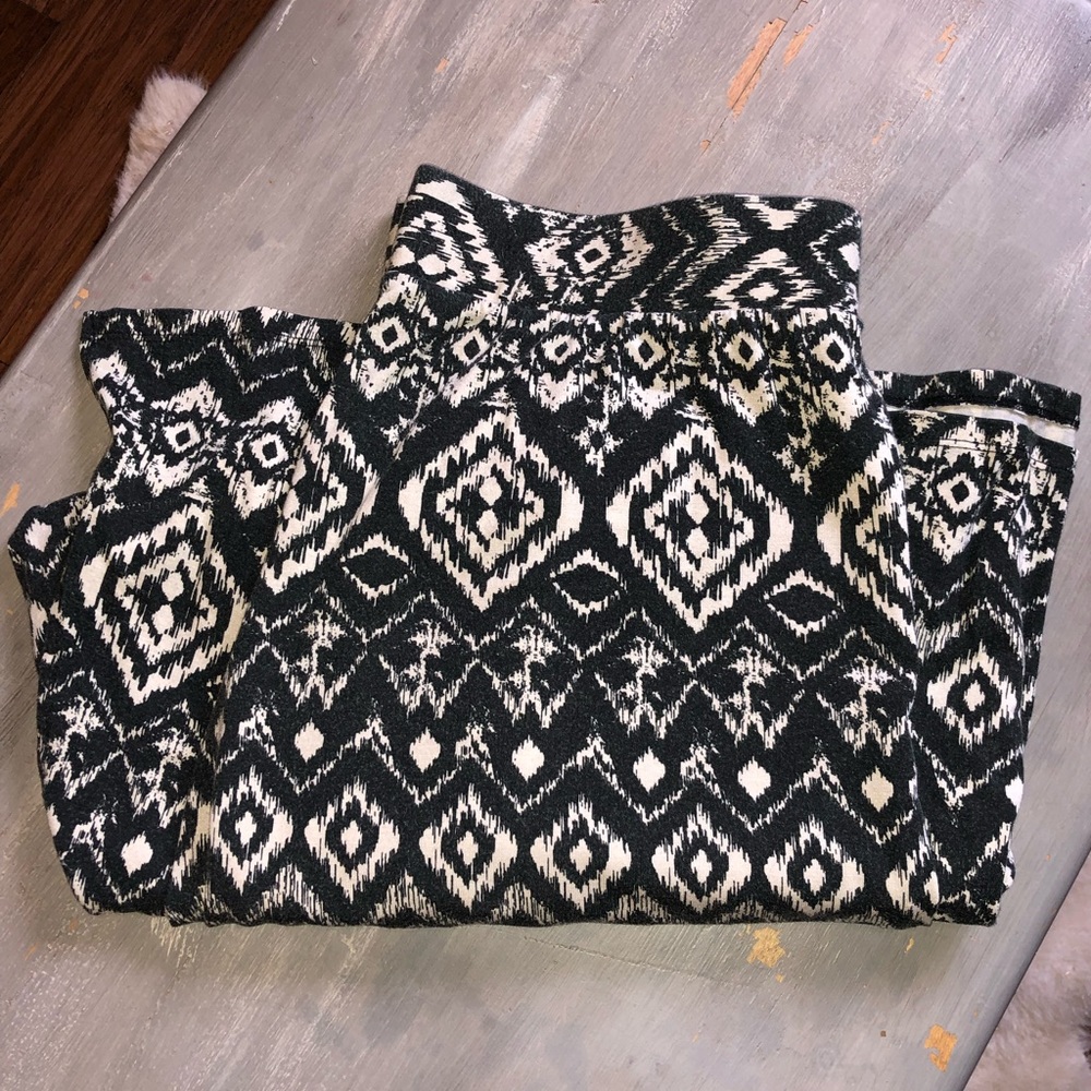 Aztec Print Maxi Skirt